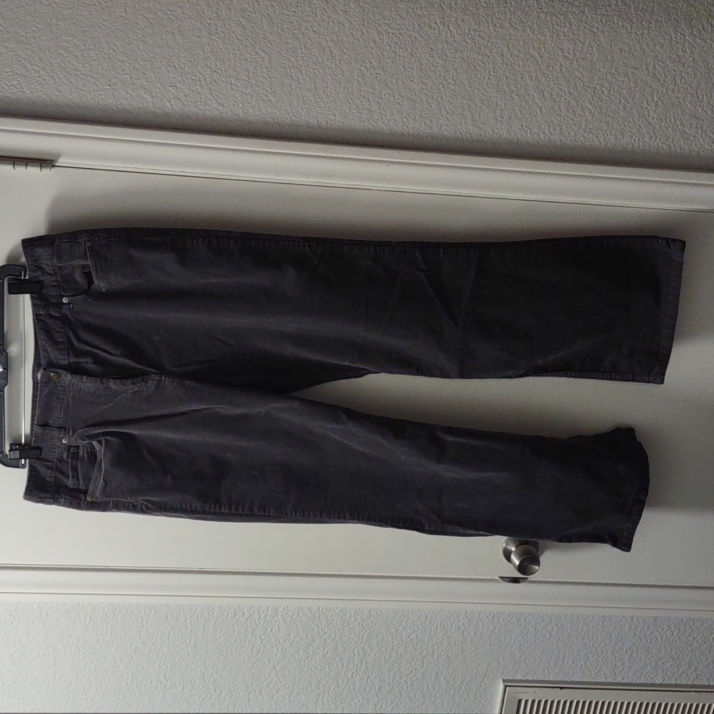 🖤Laura Scott women's medium gray corduroy pants, signature fit, size 16